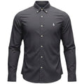 Camisa Ralph Lauren Masculina Algodão Seco Cinzenta Pony Branco