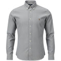 Camisa Ralph Lauren Masculina Oxford Cinza Espacial Pony Colorido