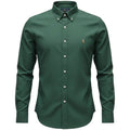 Camisa Ralph Lauren Masculina Oxford Verde Floresta Pony Colorido