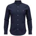 Camisa Ralph Lauren Masculina Oxford Azul Marinho Pony Colorido