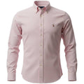 Camisa Ralph Lauren Masculina Oxford Rosa Bebê Pony Colorido