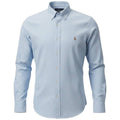 Camisa Ralph Lauren Masculina Oxford Azul Bebê Pony Colorido