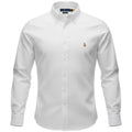 Camisa Ralph Lauren Masculina Oxford Branca Pony Colorido