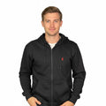 Moletom Zipper Ralph Lauren Masculino Preto Pony Vermelho Clássico
