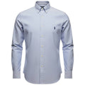 Camisa Ralph Lauren Masculina Oxford Clássico Azul Pony Azul Petróleo