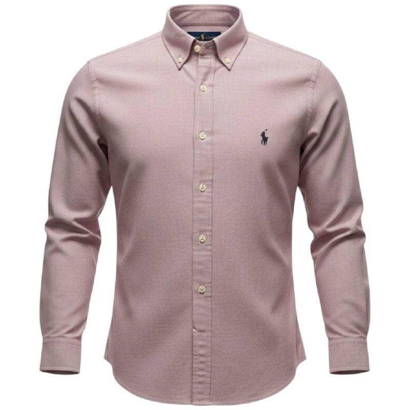 Camisa Ralph Lauren Masculina Oxford Clássico Bordô Pony Preto