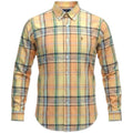 Camisa Ralph Lauren Masculina Oxford Xadrez Americano Lenhador Cor Amarelo