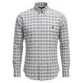 Camisa Ralph Lauren Masculina Xadrez Espaçado Caramelo Pony Preto