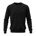 Suéter Ralph Lauren Masculino Preto Puro Algodão Pony Vermelho