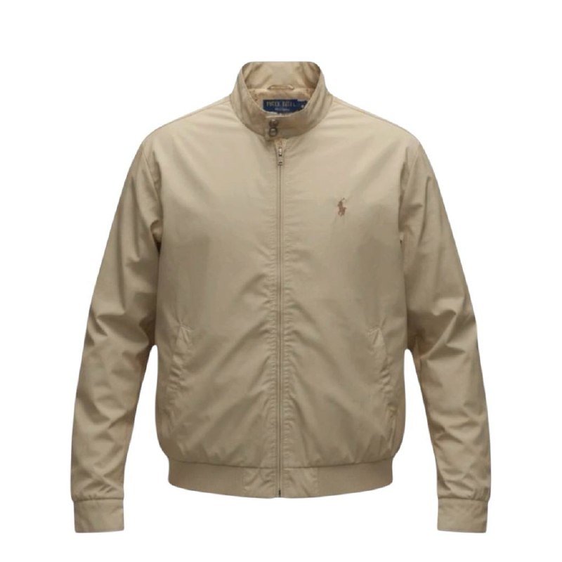 Jaqueta Sarja Sport Ralph Lauren Masculina Bege com Pony Chocolate