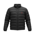 Jaqueta Puffer Ralph Lauren Capuz retirável Preta com Pony Vermelho