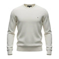 Suéter Tommy Hilfiger Masculino Branco Clássico Padrão da Marca