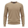 Suéter Tommy Hilfiger Masculino Caramelo Clássico Padrão da Marca
