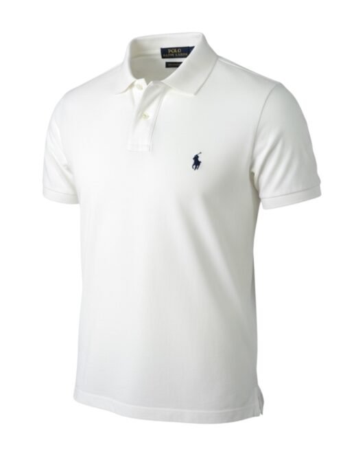 Polo Ralph Lauren Masculina Branca Pony Marinho