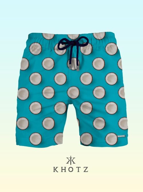 Shorts Desporto Masculino com Estampa Coco