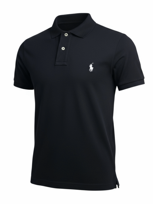 Polo Ralph Lauren Masculina Preta Pony Branco