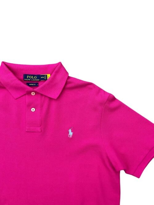 Polo Ralph Lauren Masculina Rosa Fucsia Pony Azul Celeste