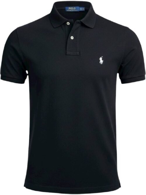 Polo Ralph Lauren Masculina Preta Pony Branco