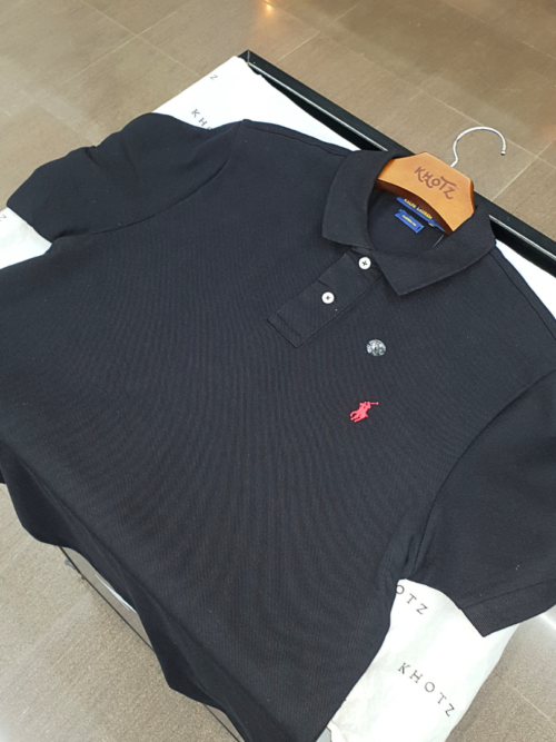 Polo Ralph Lauren Masculina Preta Pony Vermelho