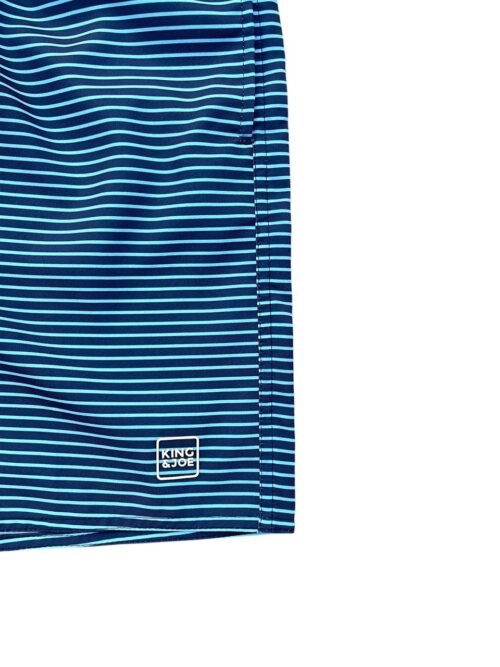 Shorts Praia King Joe Masculino Azul Marinho Listras
