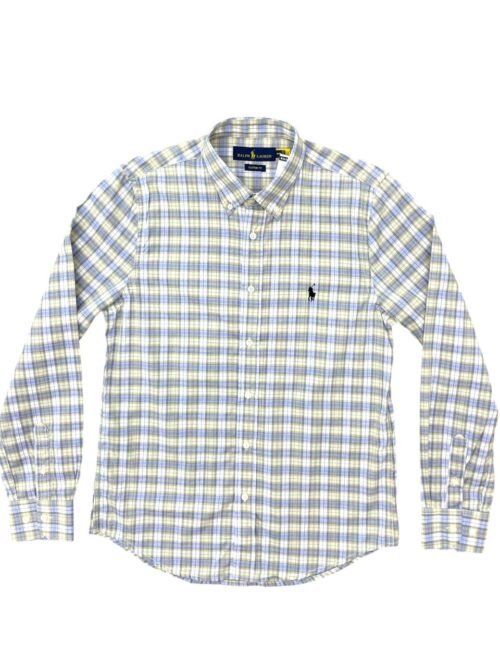 Camisa Ralph Lauren Masculina Xadrez Madeira Pony Preto