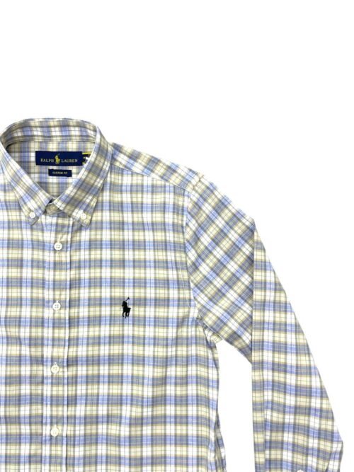Camisa Ralph Lauren Masculina Xadrez Madeira Pony Preto