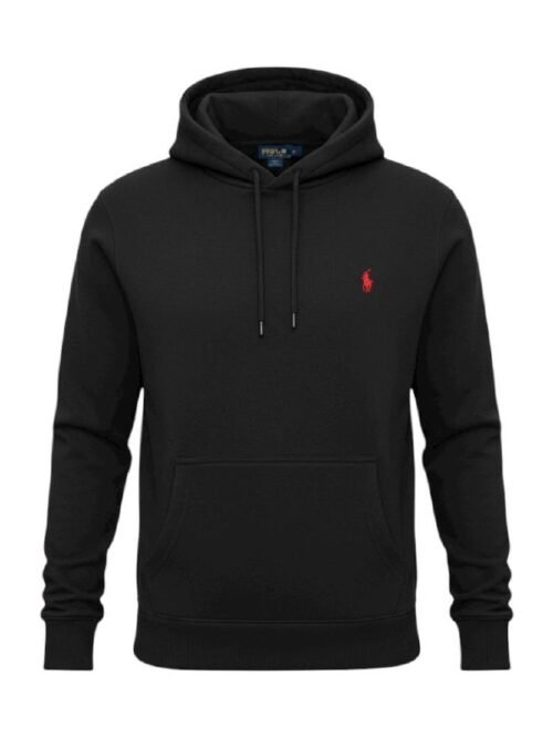 Moletom Ralph Lauren Masculino Preto Pony Vermelho