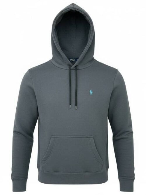 Moletom Ralph Lauren Masculino Cinza Pony Verde Água