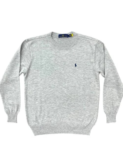 Suéter Ralph Lauren Masculino Cinza Pony Marinho