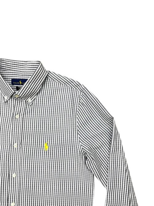 Camisa Ralph Lauren Masculina Preta Listras Pony Amarelo