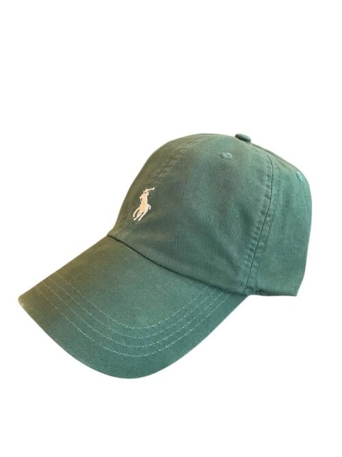 Boné Ralph Lauren Clássico Cor Verde Pony Branco