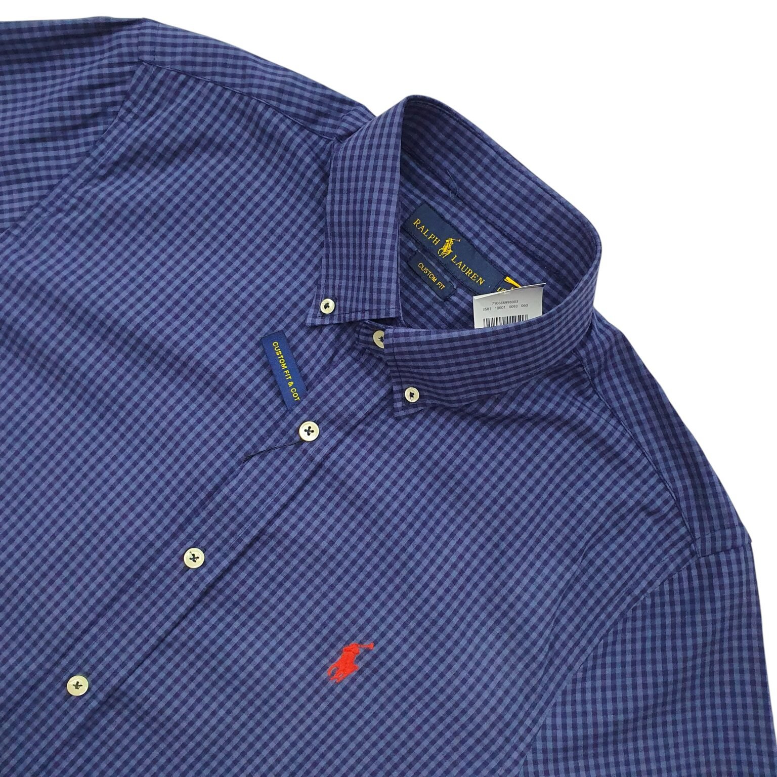 camisa-ralph-lauren-azul-masculina-micro-xadrez-escuro