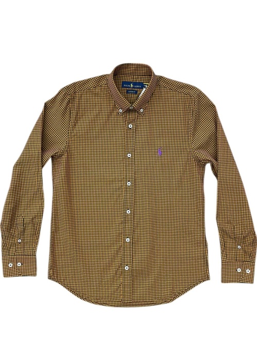 Camisa Ralph Lauren Masculina Micro Xadrez Aquarela ( Várias Cores)