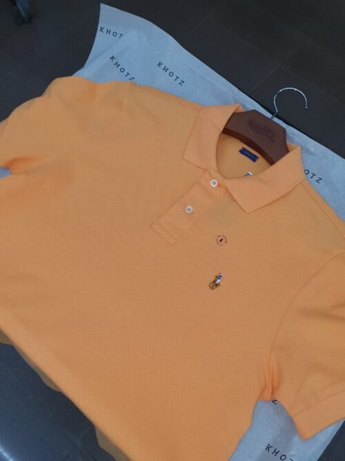 Polo Ralph Lauren Masculina Abóbora Pony Colorido