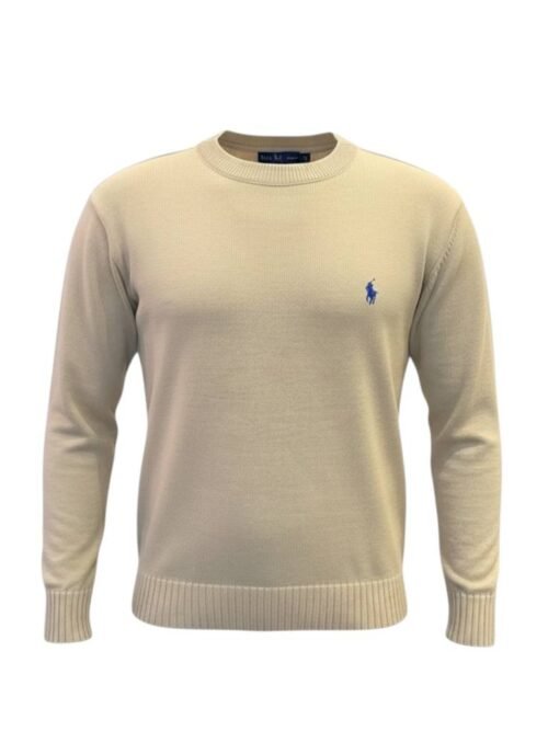 Suéter Ralph Lauren Masculino Areia Pony Azul