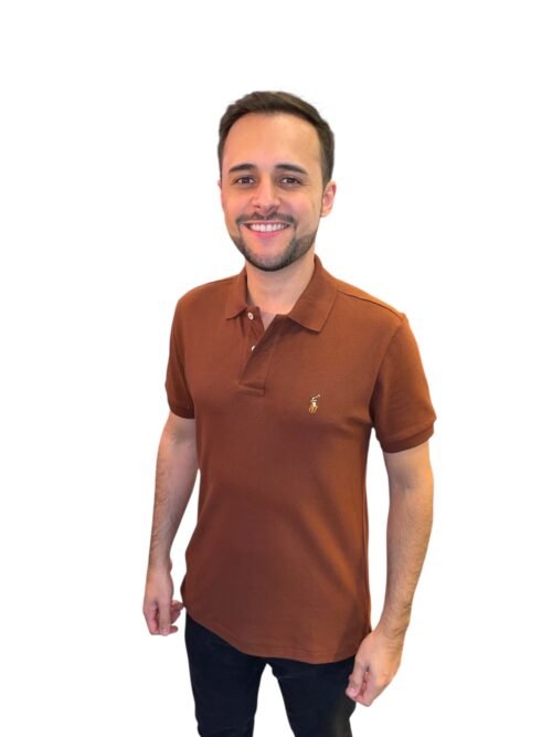 Polo Ralph Lauren Masculina Marrom Pony Colorido