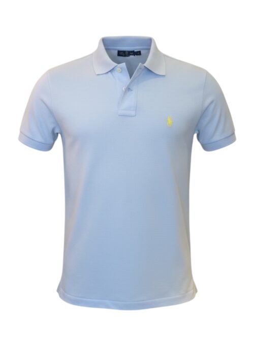 Polo Ralph Lauren Masculina Azul Bebê Pony Amarelo