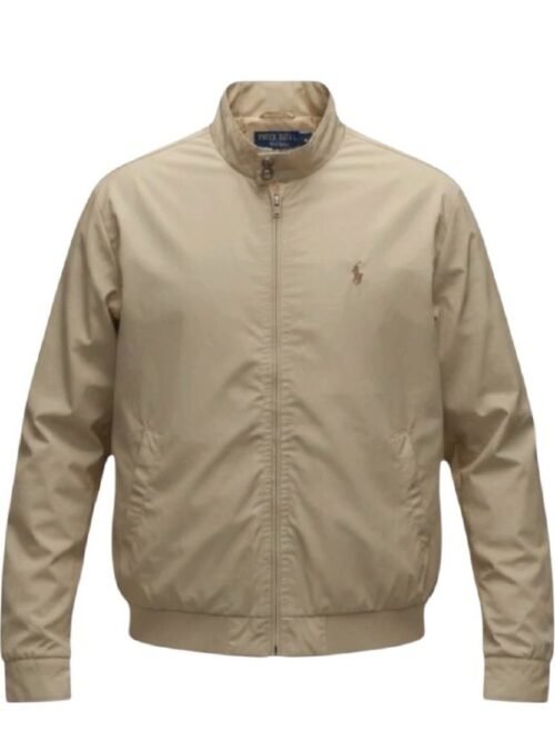 Jaqueta Sarja Sport Ralph Lauren Masculina Bege com Pony Chocolate