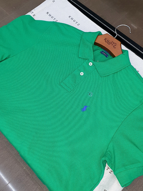 Polo Ralph Lauren Masculina Verde Pony Azul Arroxeado