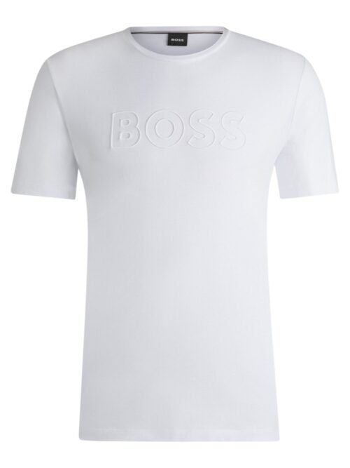 Camiseta Clássica Hugo Boss Masculina cor Branca
