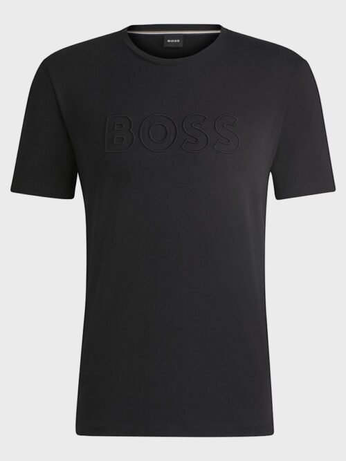 Camiseta Clássica Hugo Boss Masculina cor Preta