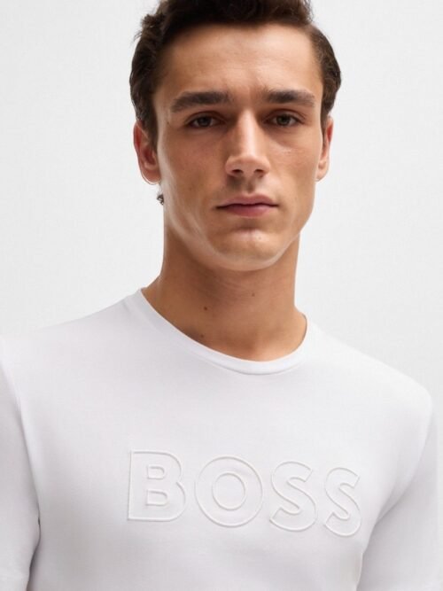 Camiseta Clássica Hugo Boss Masculina cor Branca