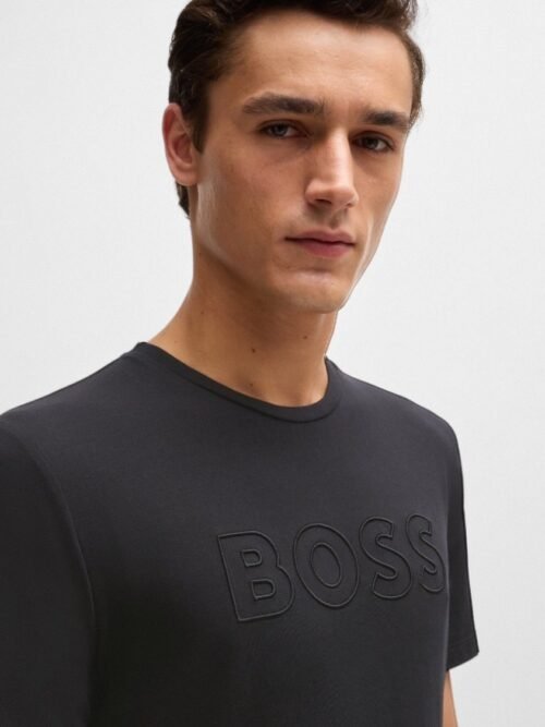 Camiseta Clássica Hugo Boss Masculina cor Preta