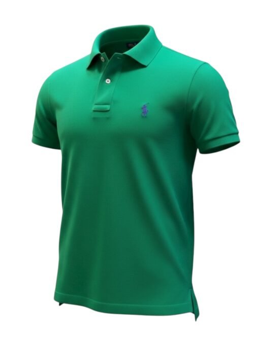 Polo Ralph Lauren Masculina Verde Pony Azul Arroxeado