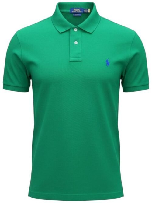 Polo Ralph Lauren Masculina Verde Pony Azul Arroxeado