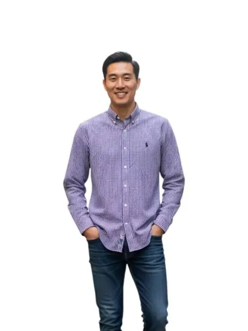Camisa Ralph Lauren Masculina Micro Xadrez Lilás Pony Preto