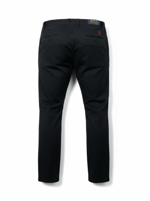 Calça Sarja Ralph Lauren Masculina Clássica Americana – Preta com Pony Vermelho