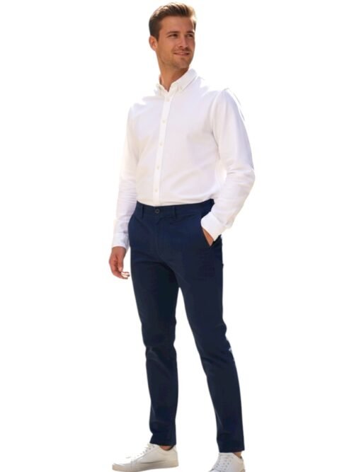Calça Sarja Ralph Lauren Masculina Clássica Americana – Marinho com Pony Vermelho
