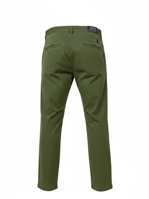 Calça Sarja Ralph Lauren Masculina Clássica Americana – Verde Exército com Pony Preto