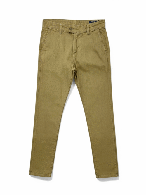 Calça Linho Ralph Lauren Masculina cor Marrom e Pony Monocromático